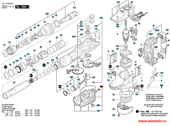 Bosch gsh 11e схема